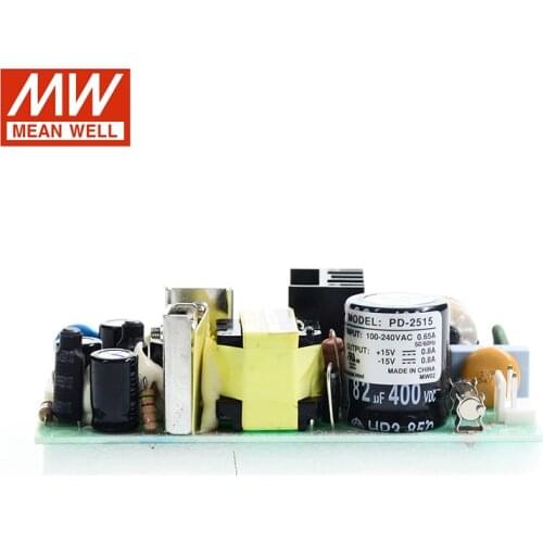 MEAN WELL PD-2515 24W 15V -15V Dual Output Switching Power Supply 110V/220V AC to 15V -15V DC 0.8A 0.8A PCB type open frame SMPS