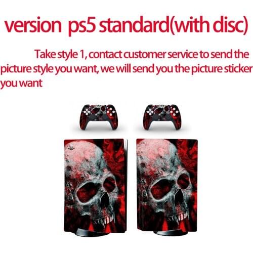 DIY PS5 Standard Disc Edition Skin Sticker Decal Cover for PlayStation 5 Console & Controller PS5 Skin Sticker
