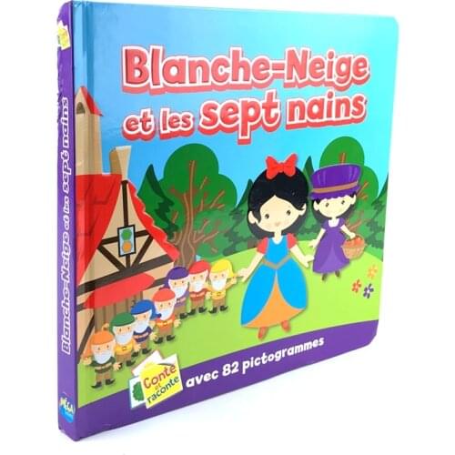 Parent child kids baby Blanche-Neige princess girl lovely picture story book French learning Hardcover book Age 3 up