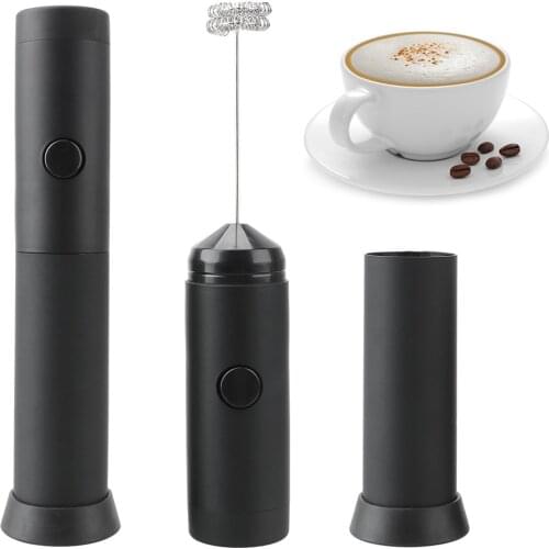 Handheld Electric Milk Frother Latte Coffee Cappuccino Whisk Mixer Battery Operated Egg Beater Milk Frother Foamer