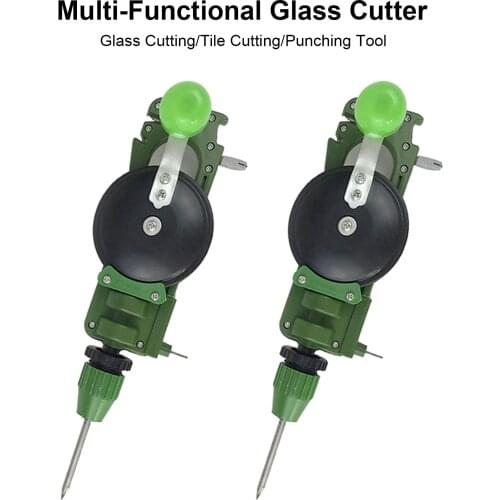Home Use Hand Crank Puncher Portable Tile Glass Circle Cutter Multi-Functional Handheld Cutting Tool