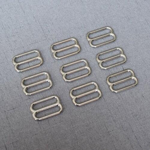 Silver 25mm Metal Buckle for Bag Backpack Webbing Straps Slider Tri Glide Adjust Clasps DIY Leather Crafts Accessories 25BXK-Y