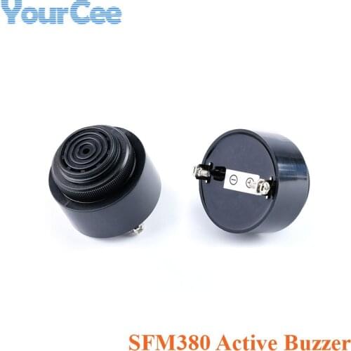 SFM380 Active Buzzer 12V24V 4310 Piezoelectric DC Speaker Car Dedicated Continuous Sound Voice