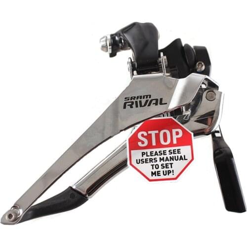 SRAM RIVAL 22 YAW 2-Speed Road Bicycle Front Derailleur Braze-On with Chain Spotter