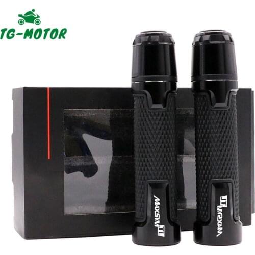 TG-Motor Logo For SYM MAXSYM TL 500 Maxsym TL500 MAXSYMTL 500 Motorcycle Knobs Anti-skid Handle Grip Handlebar Grips End Slider