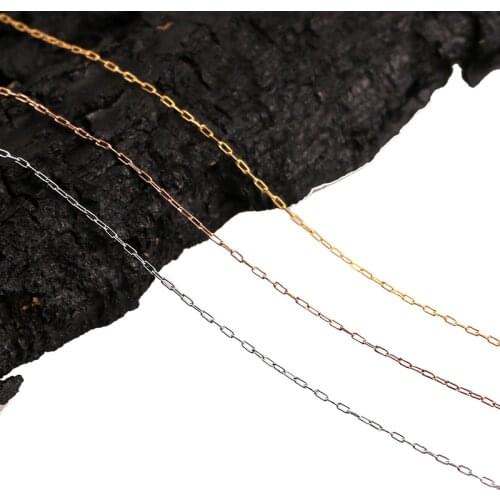 2Meter Stainless Steel Gold Chain Thin Beading Cable Chains DIY Bracelet Necklace Jewelry Making Supplies Wholesale Lots Bulk
