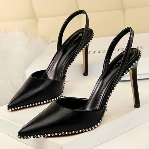 Shoes Rivet Women Pumps Pointed Toe High Heels Suede Women Shoes Sexy Party Shoes Women Heels Women Sandals Stiletto
