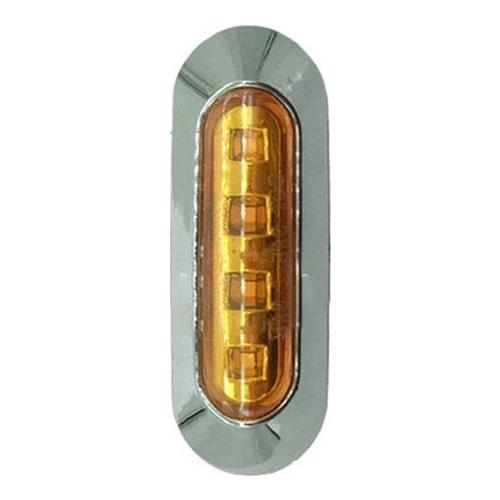 Universal 4 Led Truck Boat Trailer Side Marker Indicators Light Lamp Amber Spare Parts Accessories Component Hobby