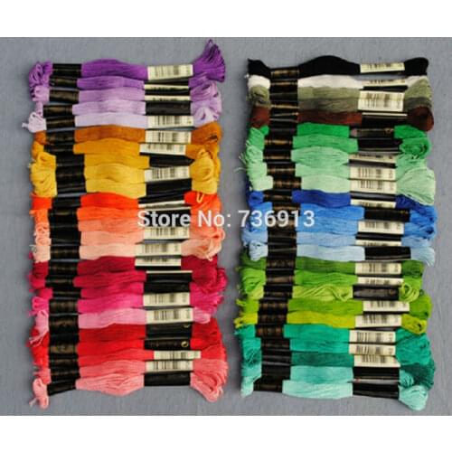 Cotton Total 100 Pieces Cross Stitch / Embroidery Thread Floss Yarn Similar DMC Choose Your Own colors And Quantity