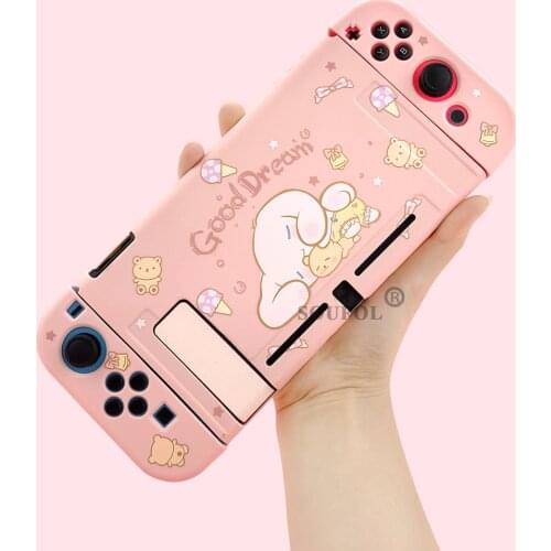 Protector Case for Nintend Switch Cute Cartoon Dog Fairy League Soft Silicone Cover Back For Nintendo Switch Accessories