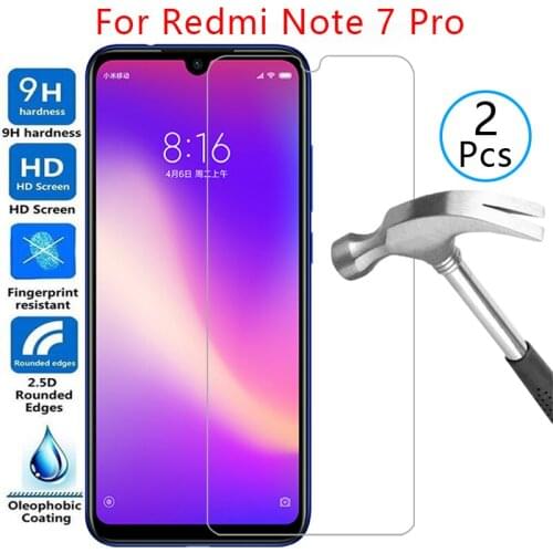 Tempered glass screen protector for xiaomi redmi note 7 pro case cover ksiomi note7pro note7 not 7pro protective phone coque bag