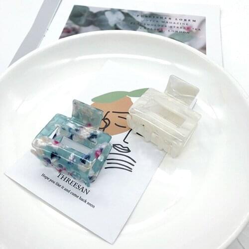 Women Geometric Hollow Acetic Hair Claw Lady Grasping Hair Clips