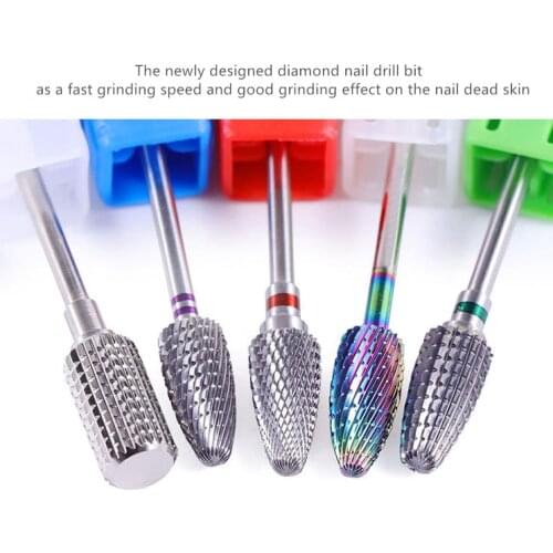 1pcs New Manicure Tungsten Caramic Nail Drill Bits for Milling Cutter Gel Polish Remove Grinding Nail Files Nail Art Accessories