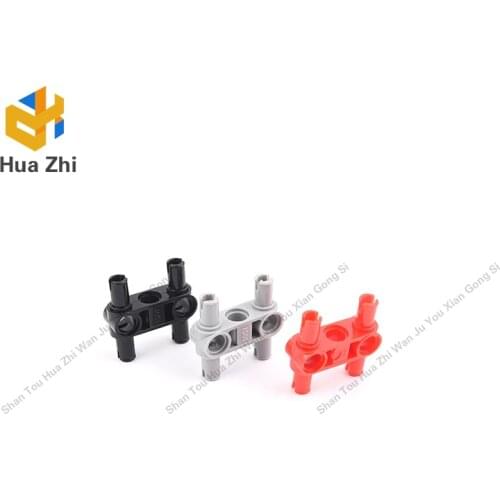"Building Blocks Parts 48989 10PCS Technic Pin Connector Hub Perpendicular 3L with 4 Pins LEGOING MOCS Education"