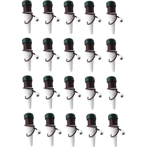 20-Pack Automatic Plant Watering System Devices, Slow Release Ceramic Material Feeder for Vacation Plant Self Watering Kit for O