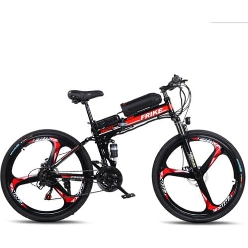 250W Electric Bicycle Folding Mountain Electric Bicycle Power-assisted Double Suspension Variable Speed Bicycle E-Bike