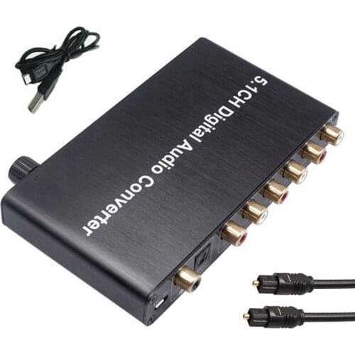5.1Ch Digital Audio Converter DTS / AC3 Dolby Decoding SPDIF Input to 5.1 Decoder SPDIF Coaxial to RCA