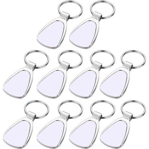Sublimation Blank Keychain with Key Ring Heat Transfer Keychain for Christmas Valentine Graduation Day Present