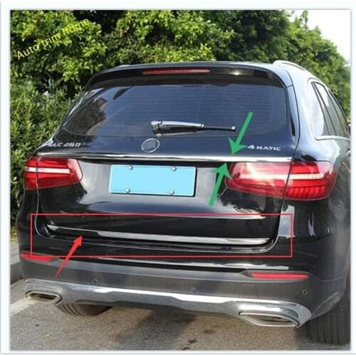 For Mercedes-Benz GLC 2020 high-quality stainless steel tailgate trim, rear trim, trunk trim, car Accessories
