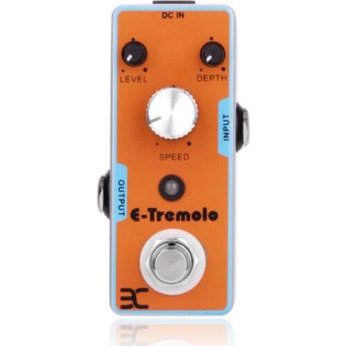 EX New T-Cube Pedal E-Tremolo Guitar Effects Pedal TC-43 Metal Shell + Free Connector