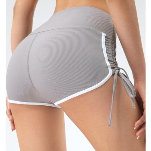 High Waist Yoga Sport Leggings New Type Of Corded Womens Sports Shorts Athletic Gym Breathable Workout Fitness Running Clothing