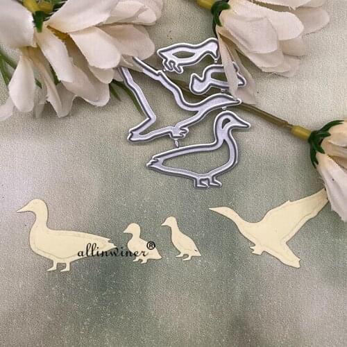 Four little ducks Metal Cutting Dies Stencils For DIY Scrapbooking Decorative Embossing Handcraft Die Cutting Template