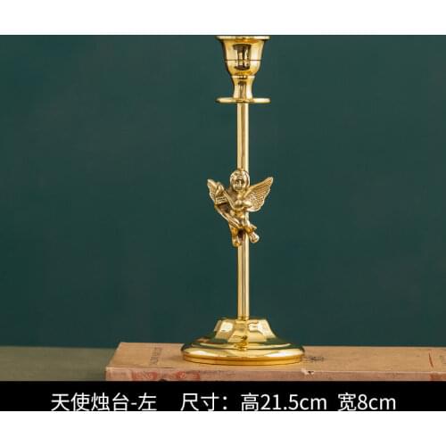 Metal Tall Candle Holder Gold Luxury Table Candle Holder Modern High Quality Decoracion Para El Hogar Home Decorations BW50ZT