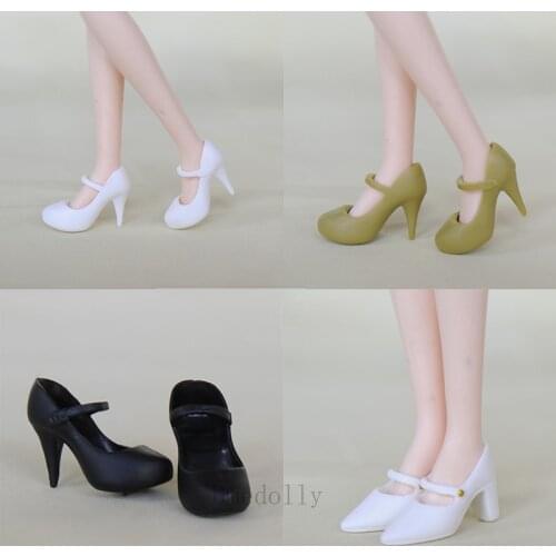 1 Pair 2.2cm Fashion Dolls High Heels Shoes for 1/6 Blyth, Licca, Azone Doll Clothes Accessories Girls Toy