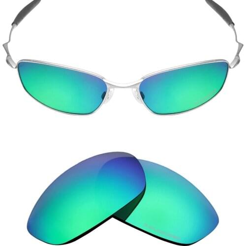 Mryok+ POLARIZED Resist SeaWater Replacement Lenses for Oakley Whisker Sunglasses Emerald Green