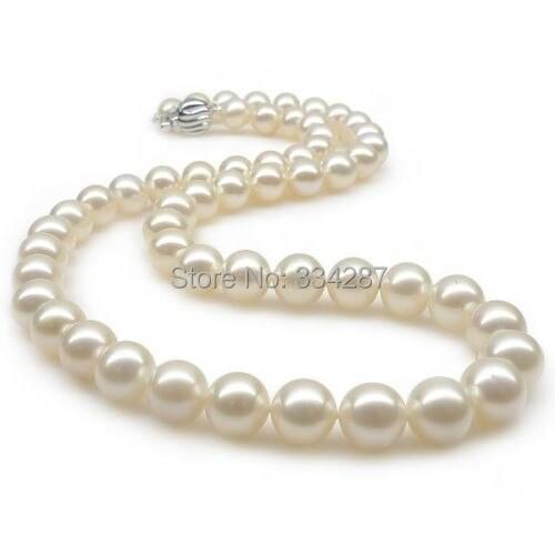 Natural Top Grade 7-8mm White Akoya pearl necklaces 18" Long