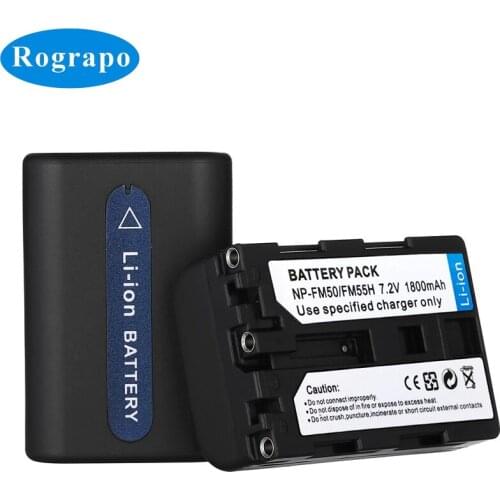 New 1800mAh NP-FM50 NP FM50 NP-FM55H Camera Battery For Sony DCR-PC101 A100 Series DSLR-A100 MVC-CD200 Accumulator
