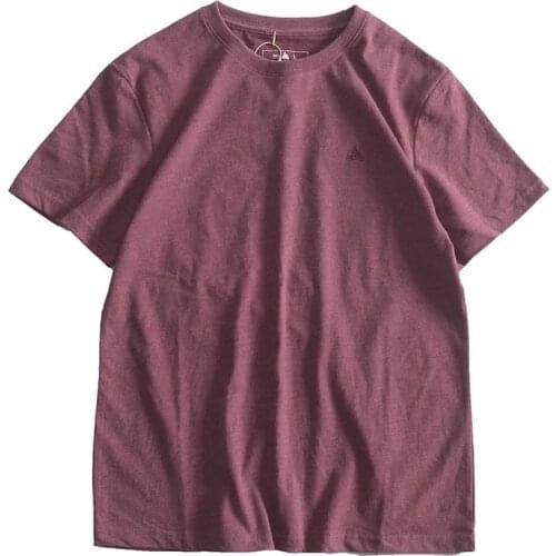 Obrix Cotton Solid Color Loose Fit O-Neck Collar Male Breathable Casual Style T-Shirt