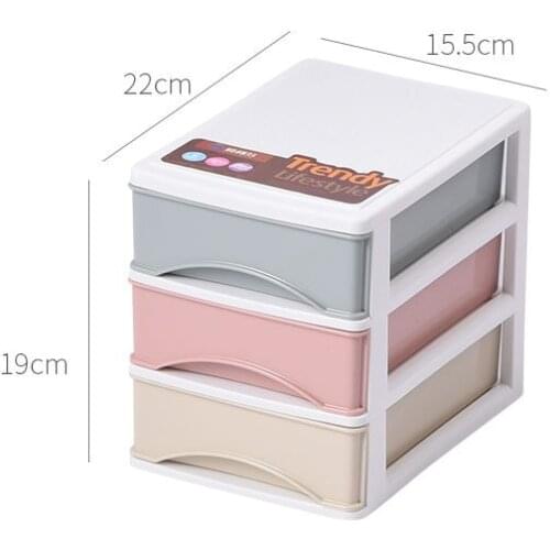 Office desktop storage cabinet simple drawer cosmetics storage box plastic underwear storage box file sundries