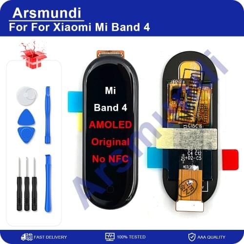 Original AMOLED For Xiaomi Mi Band 4 LCD Display Screen Touch Digitizer For Xiaomi Band 4 Smart Watch 5.0 Wristband Bracelet LCD