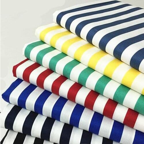 140cm*100cm Candy color striped culottes wild black white striped fabric Apparel fabrics washed stretch cotton handmade fabric
