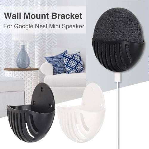 Portable Wall Mount Holder For Google Nest Mini Speaker Stand Kitchen Bedroom Grip Practical Convenient Organizer Accessories