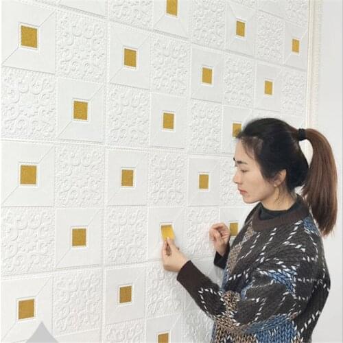 Ceiling Decoration Living Room Bedroom TV Decoration Ceiling Sticker Foam Wallpaper Background Sticker 3D Brick Ceiling Wall Sti