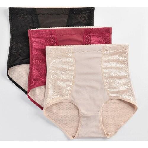 Plus Size High Waist Ladies Slimming Control Panties Body Shaper Butt Lift With Tummy Control Underwear Shapewear Briefs