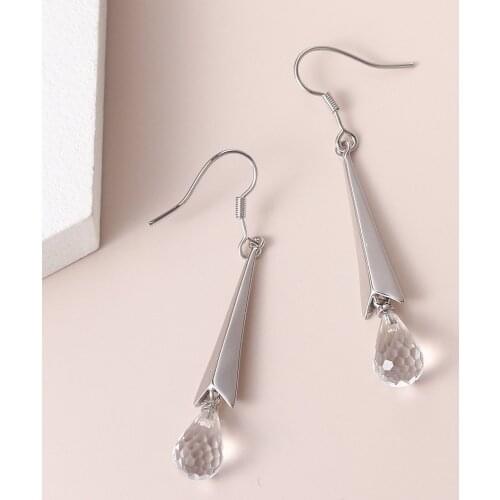 ZHOUYANG Drop Earrings For Women Aesthetic Cute Red Crystal Rose Gold Color Piercing Korean Earing Wedding Bride Jewelry E126