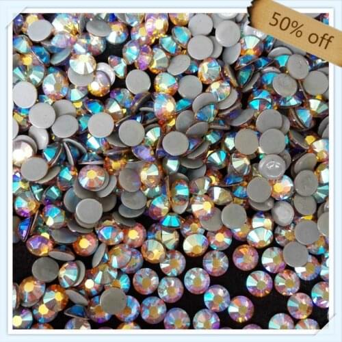 50% off high quality ss20 5mm TOPAZ AB color with 1440 pcs each pack ; for nail art free shipping