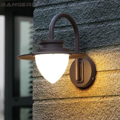 Nordic Outdoor Modern Wall Lamp Aluminum Waterproof LED Porch Lights Sconce Wall lamps Garden Balcony Home Decor Lighting