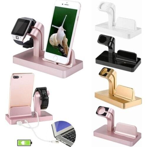 Cargador inalambrico 2In1 Charging Dock Station Holder Charger for IPhone XS 8 7 6 S Plus 5S Dock for Apple Watch Iwatch Charger