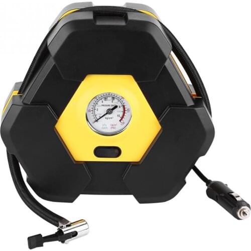 12V Car Portable Tire Inflator Pump Air Compressor with Needle Indicator for Cars Balls Bikes
