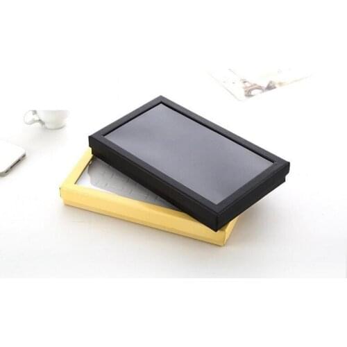 2pcs 36 hole Black Special Paper Ring Box Jewelry Packaging Ring Earring Storage Box Jewelry Display Necklace Organizer Case