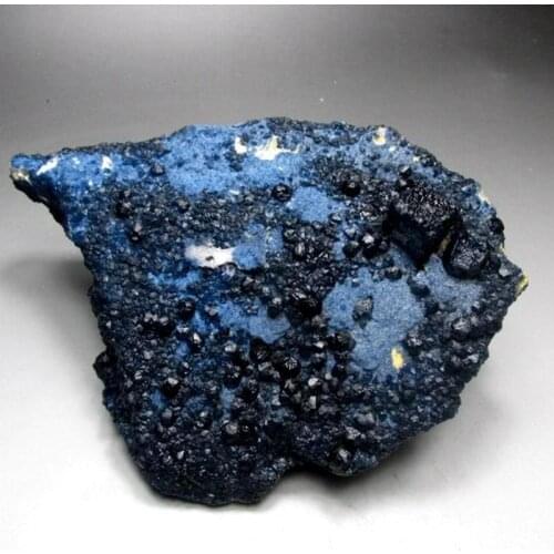 2337g Blue Fluorite Cluster on Smoky Quartz - crystals and stones healing Mineral specimen Home Decor feng shui decoration