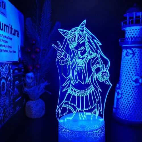 Danganronpa Ibuki Mioda 3d Led Night Light Anime Illusion Table Lamp ghtlight Bedroom Decor Lampara Birthday Gifts Manga Gadget