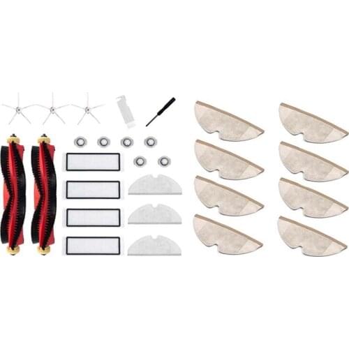 8Pcs Mop Cloth Accessories with Replacement Mop Cloths Main Brush HEPA Filter