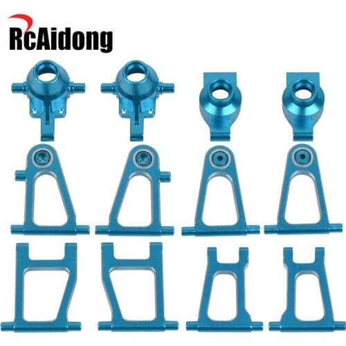 1 Set TT01 Aluminum Front Rear Steering cup Suspension Arm for Tamiya TT-01 TT01E 1/10 RC Car Upgrades Accessories