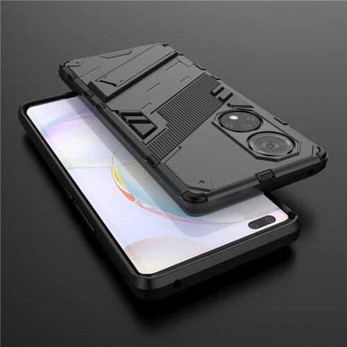 For Huawei Honor 50 Pro Case Shockproof Bumper Bracket KickStand Holder Full Protect Armor Phone Back Cover Honor 50 Pro 5G Case