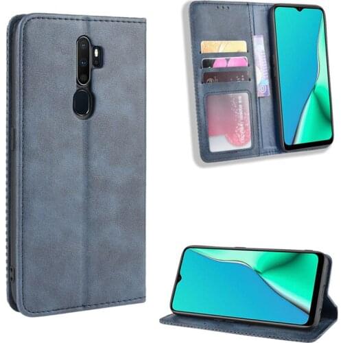 Leather Flip Cover For OPPO A5 2020 Case 6.5 Inch Wallet Card Stand Magnetic Book Cover For OPPO A 5 2020 Phone Cases